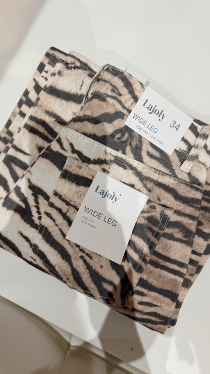 Jeans Wide Leg Zebra