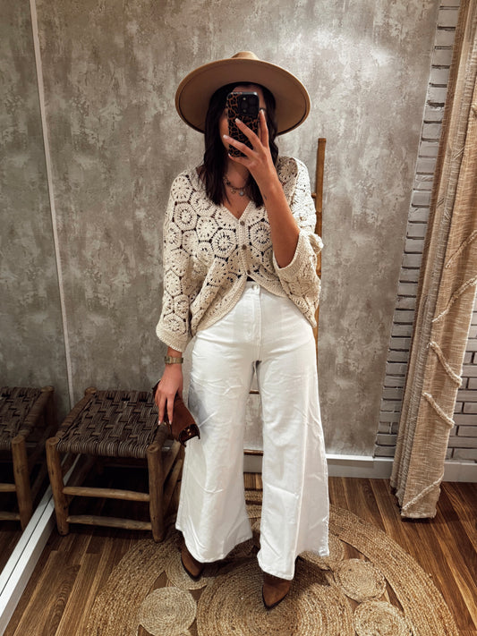 abrigo de crochet