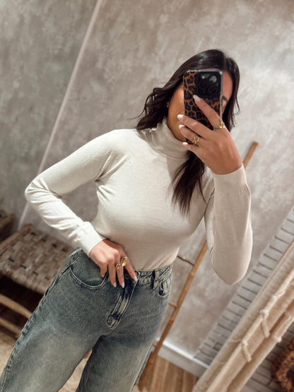 Camisola de malha c/gola