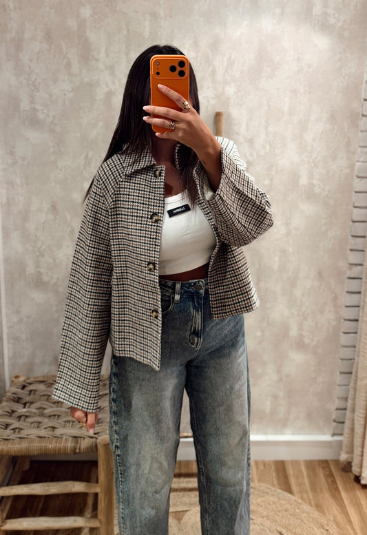 Casaco Camiseiro aos Quadrados