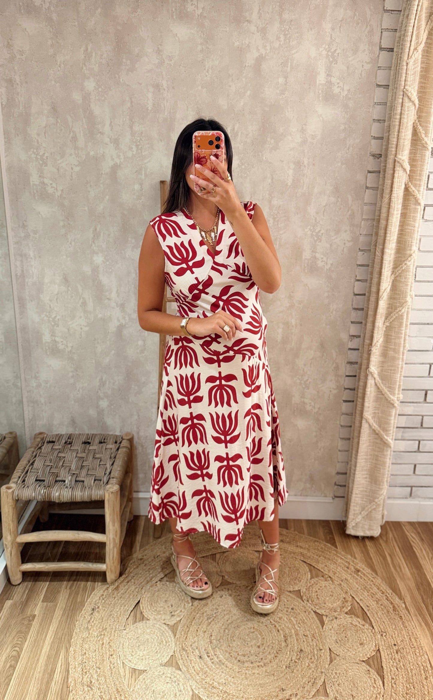 Vestido Midi Tropical