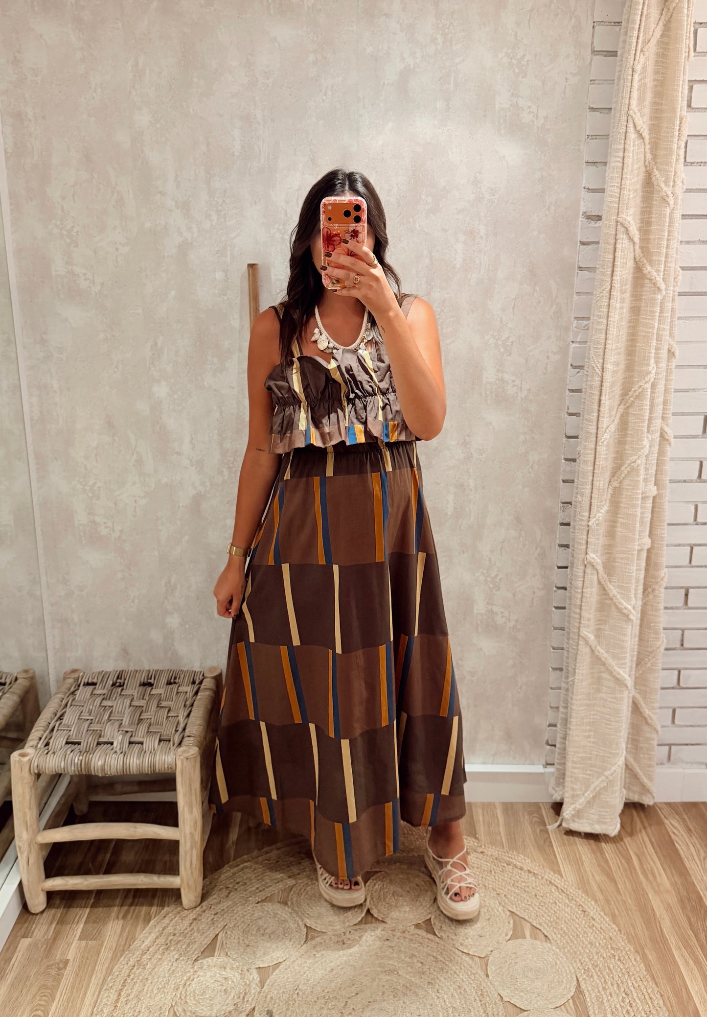 Vestido c/padrão Geométrico