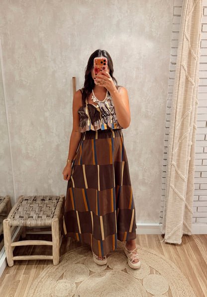 Vestido c/padrão Geométrico