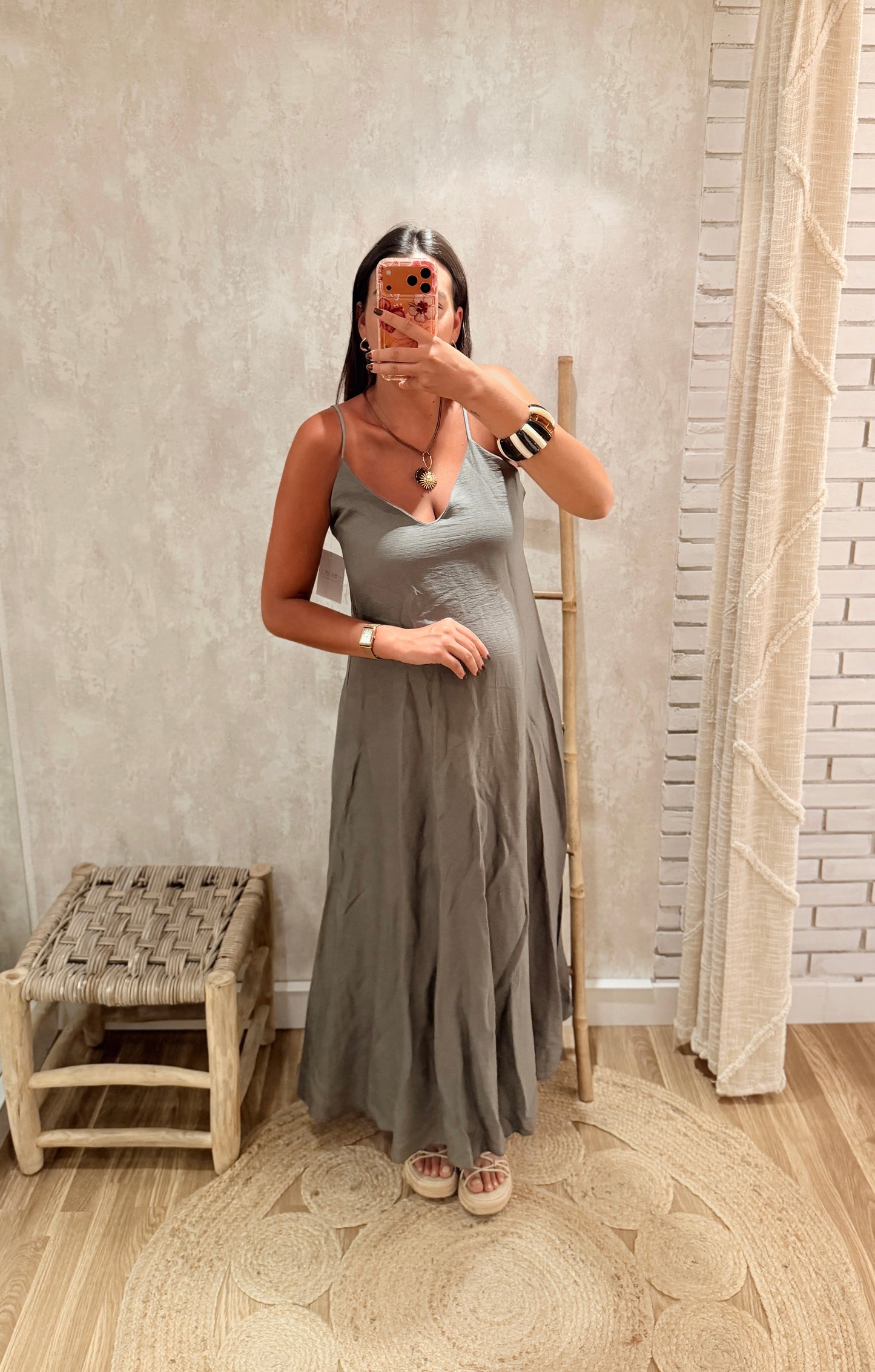 Vestido Comprido Fluido