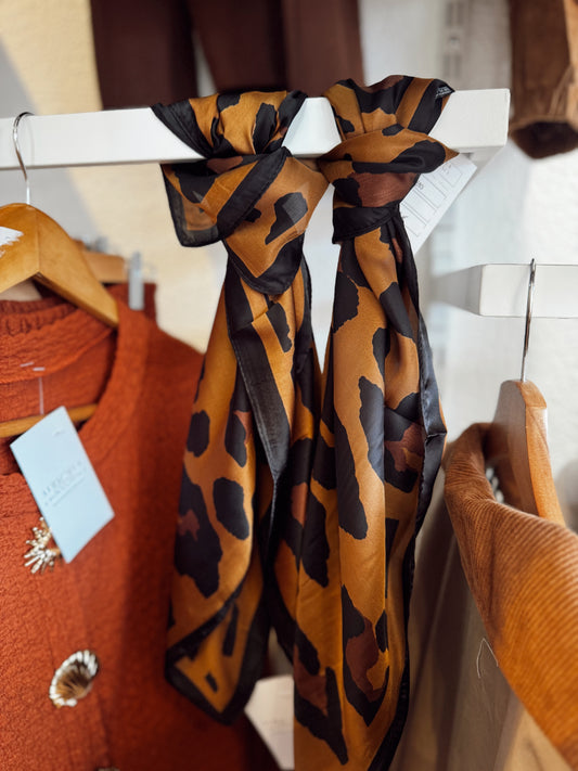 Lenço acetinado - Leopardo