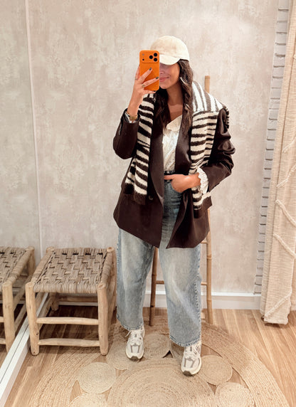 Blazer Oversized Lumina - Castanho
