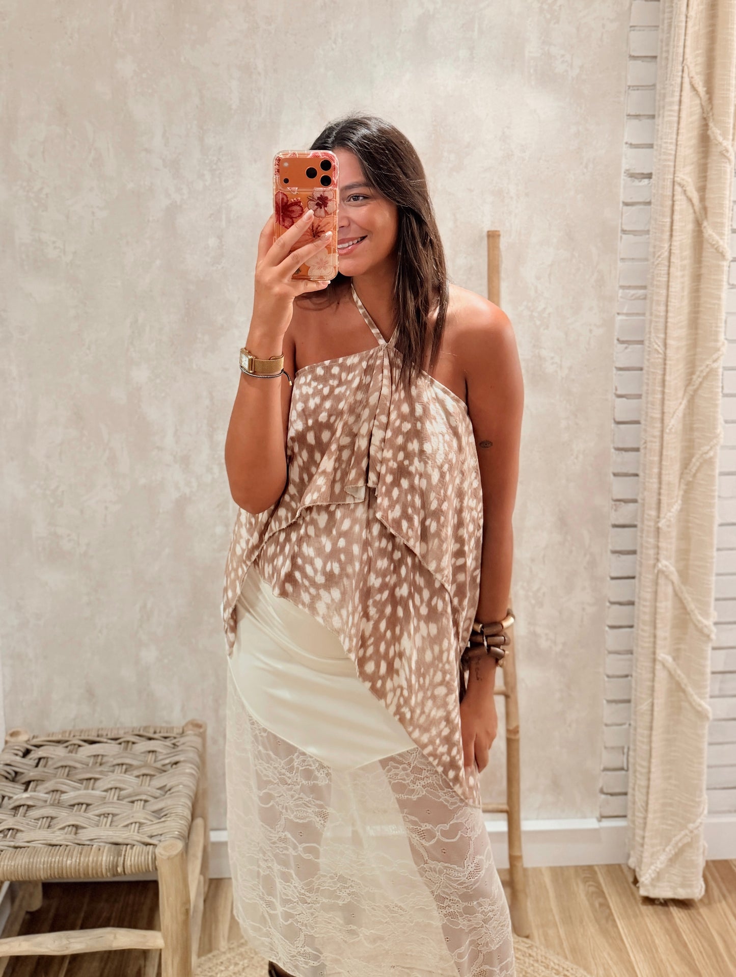 Top Bambi Halter Assimétrico