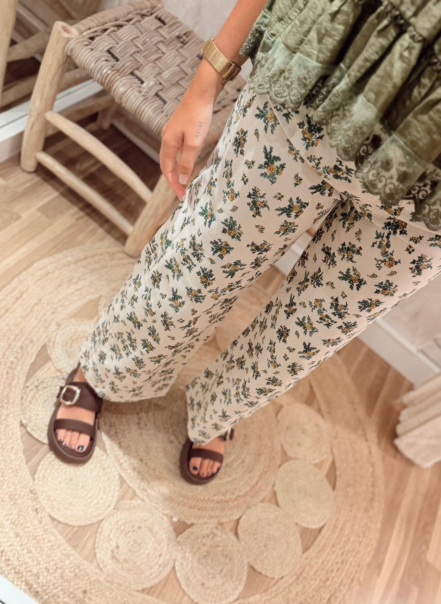 Jeans Floral Vintage