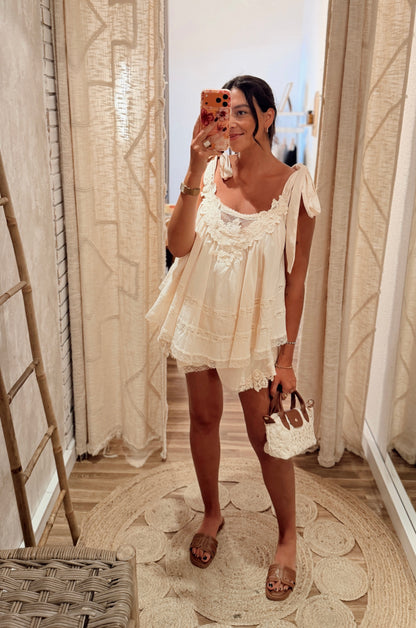 Conjunto Top & Calção em Renda - Mochy