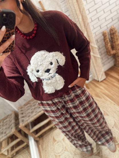 Camisola de malha c/cão