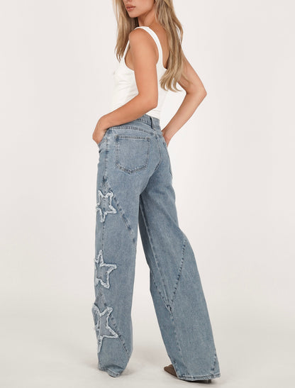 Jeans Wide Leg Star