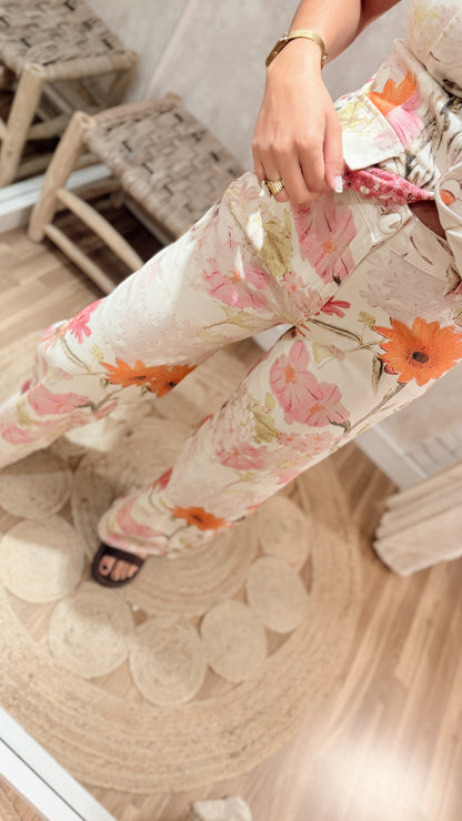 Conjunto Floral Denim