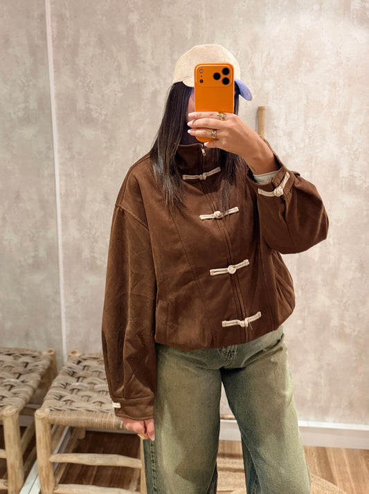 Bomber Efeito Camurça