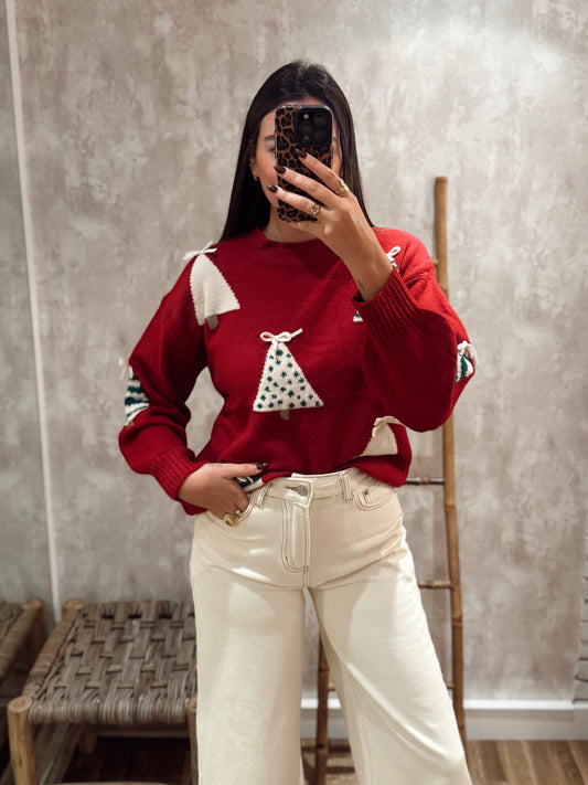 Camisola malha natalícia