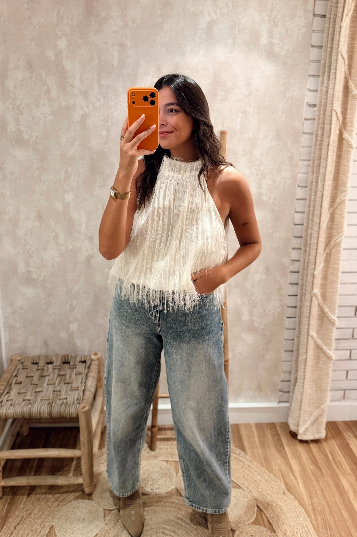 Top Halter com Franjas- Lumina