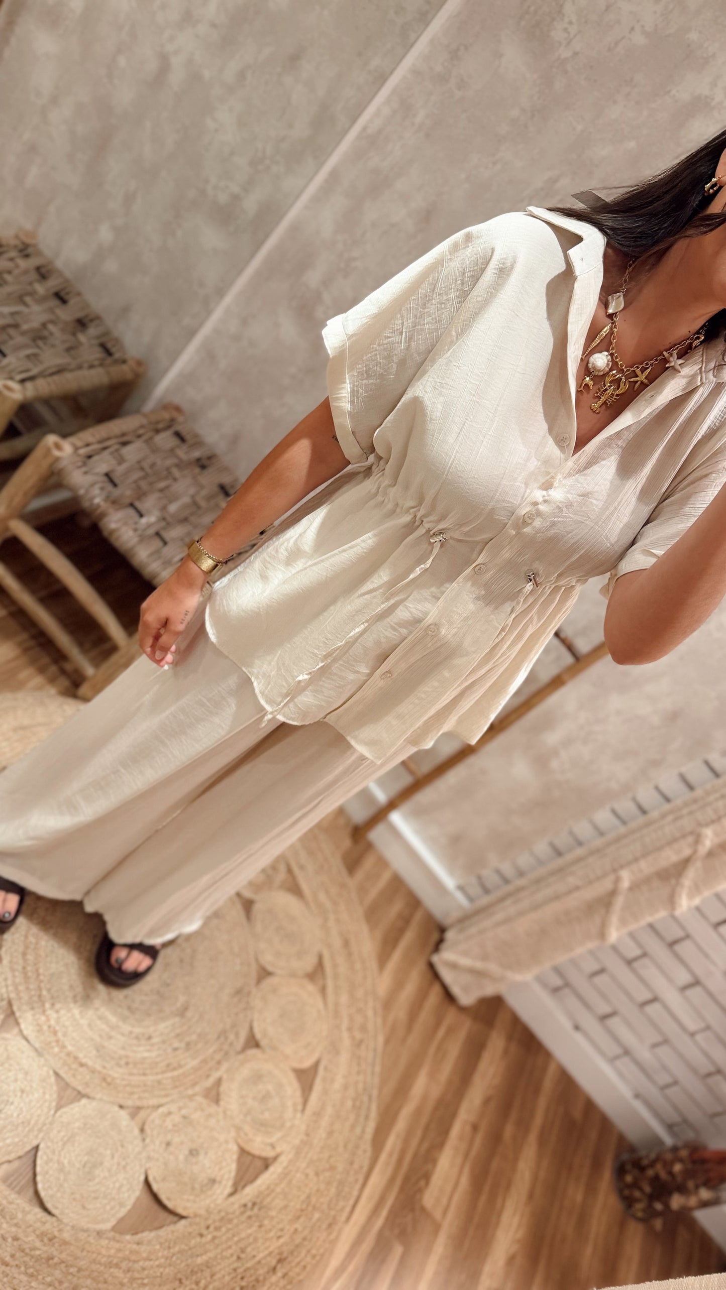 Conjunto camisa e calça
