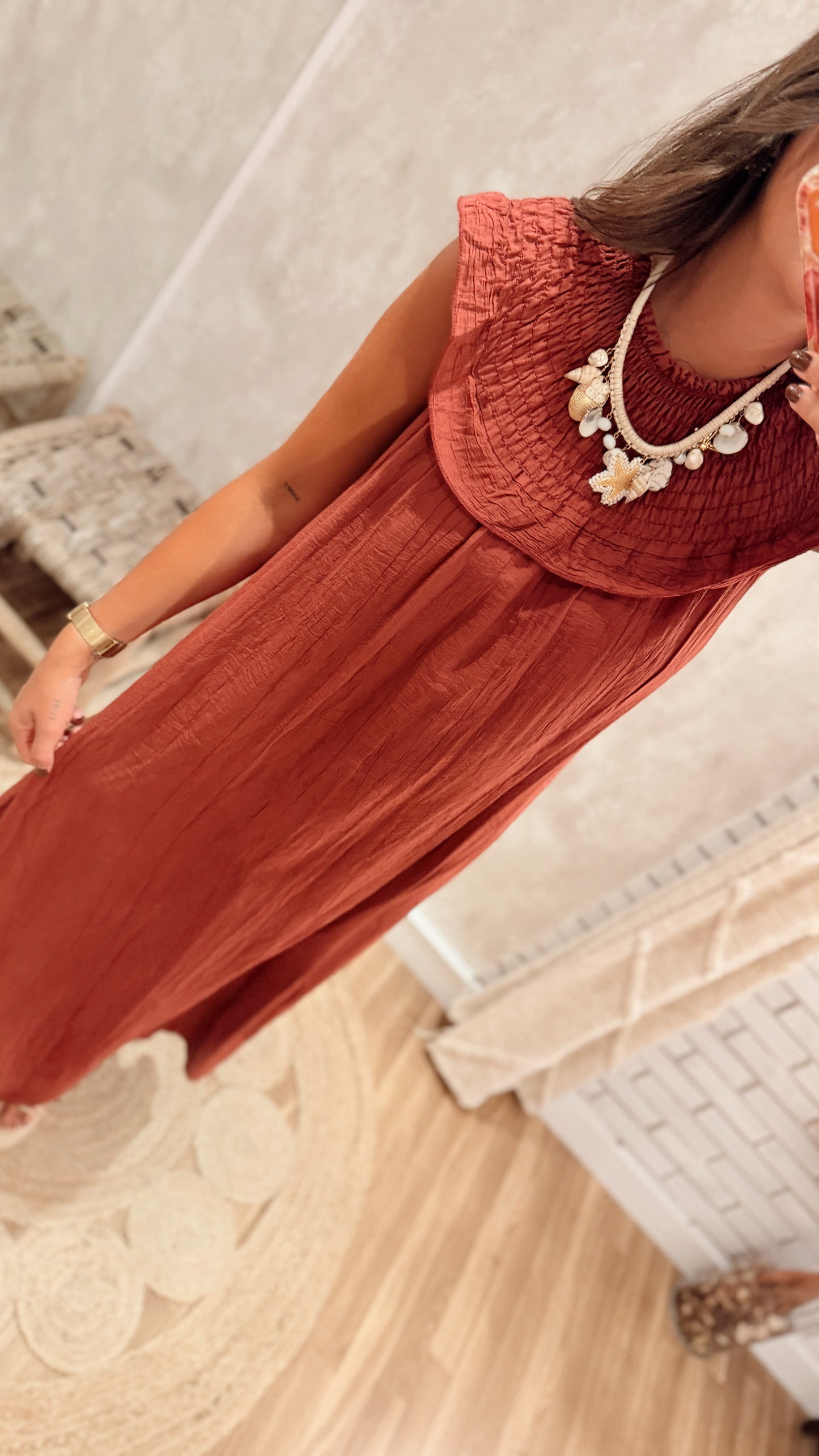 Vestido Comprido Fluido c/gola elegante