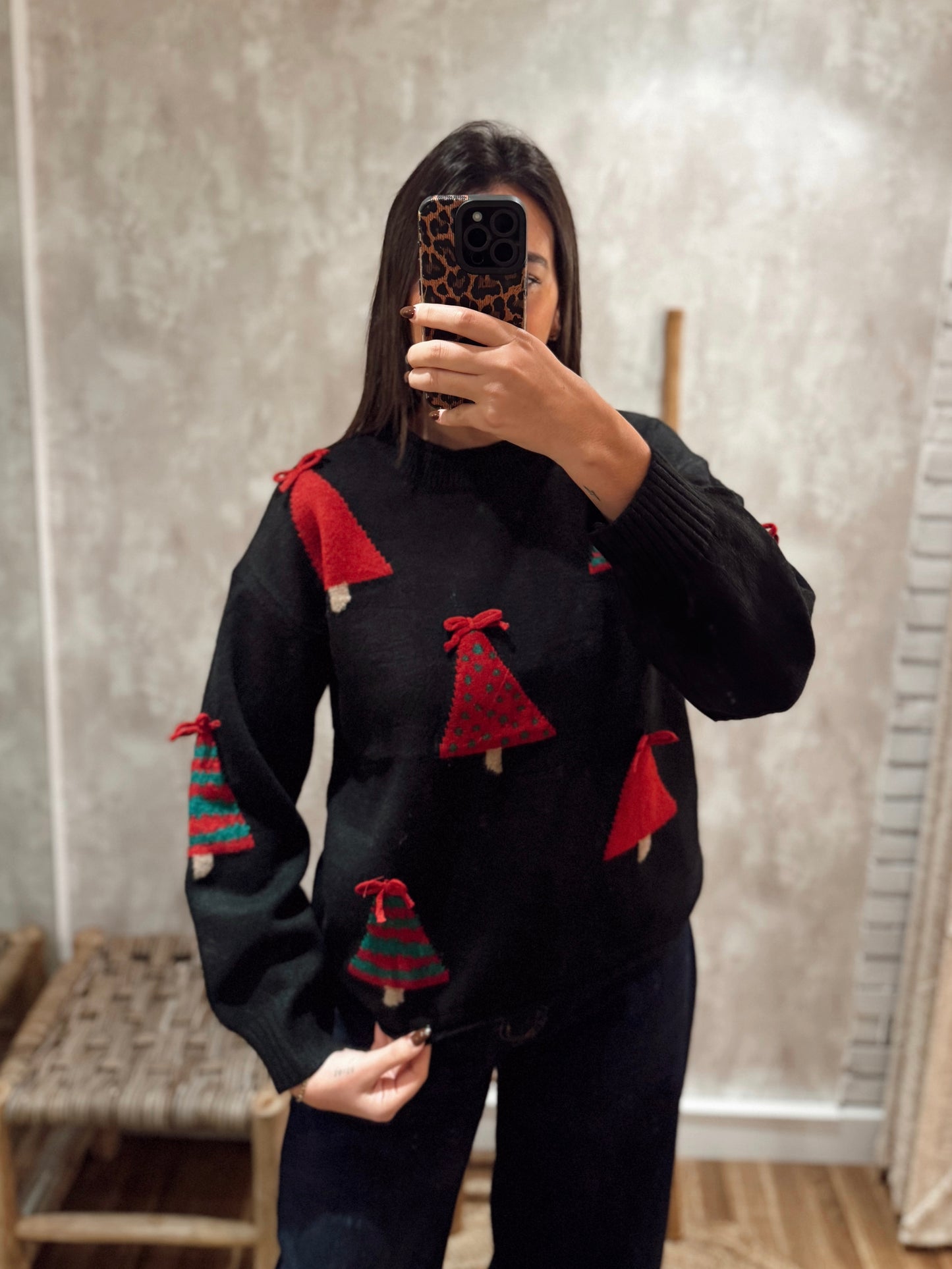 Camisola malha natalícia