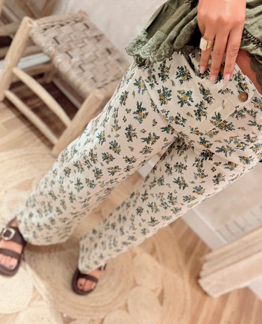 Jeans Floral Vintage
