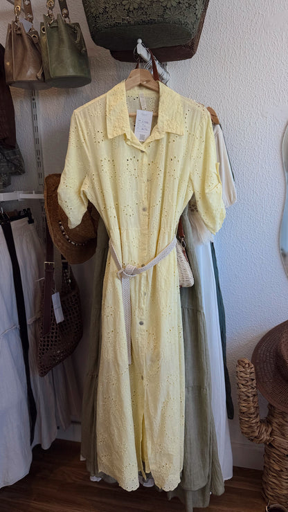 Vestido Midi Bordado Inglês