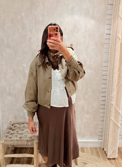 Bomber em Gabardine