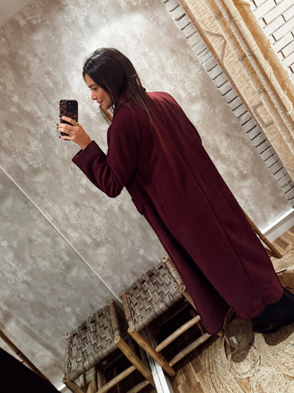 Sobretudo em fazenda oversized