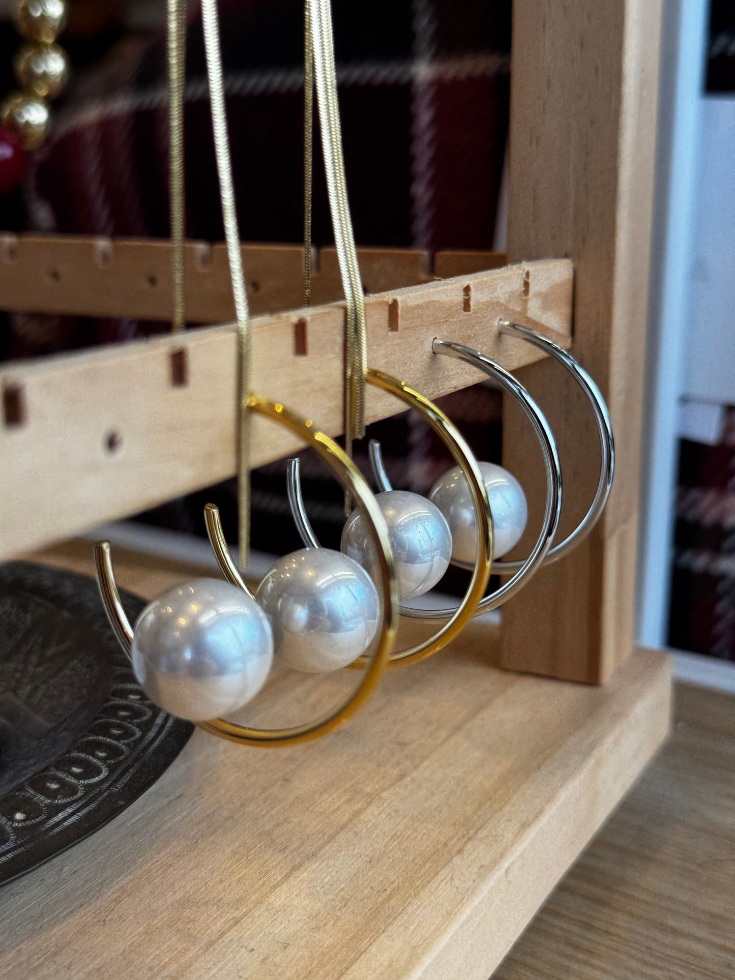 Brincos em aço inoxidável