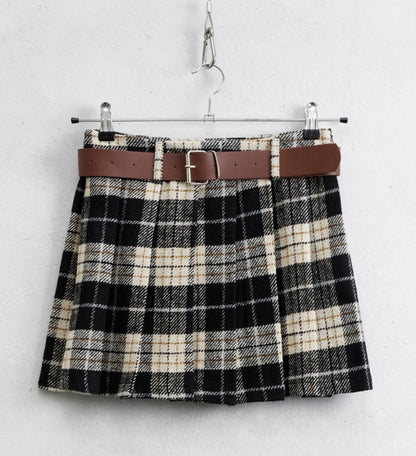 Saia Lumina c/cinto e padrão xadrez