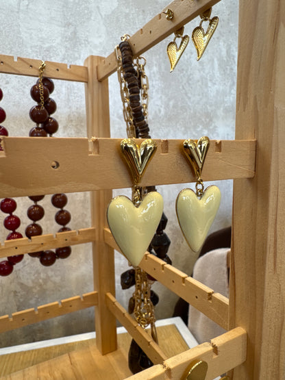 Brincos em aço inoxidável