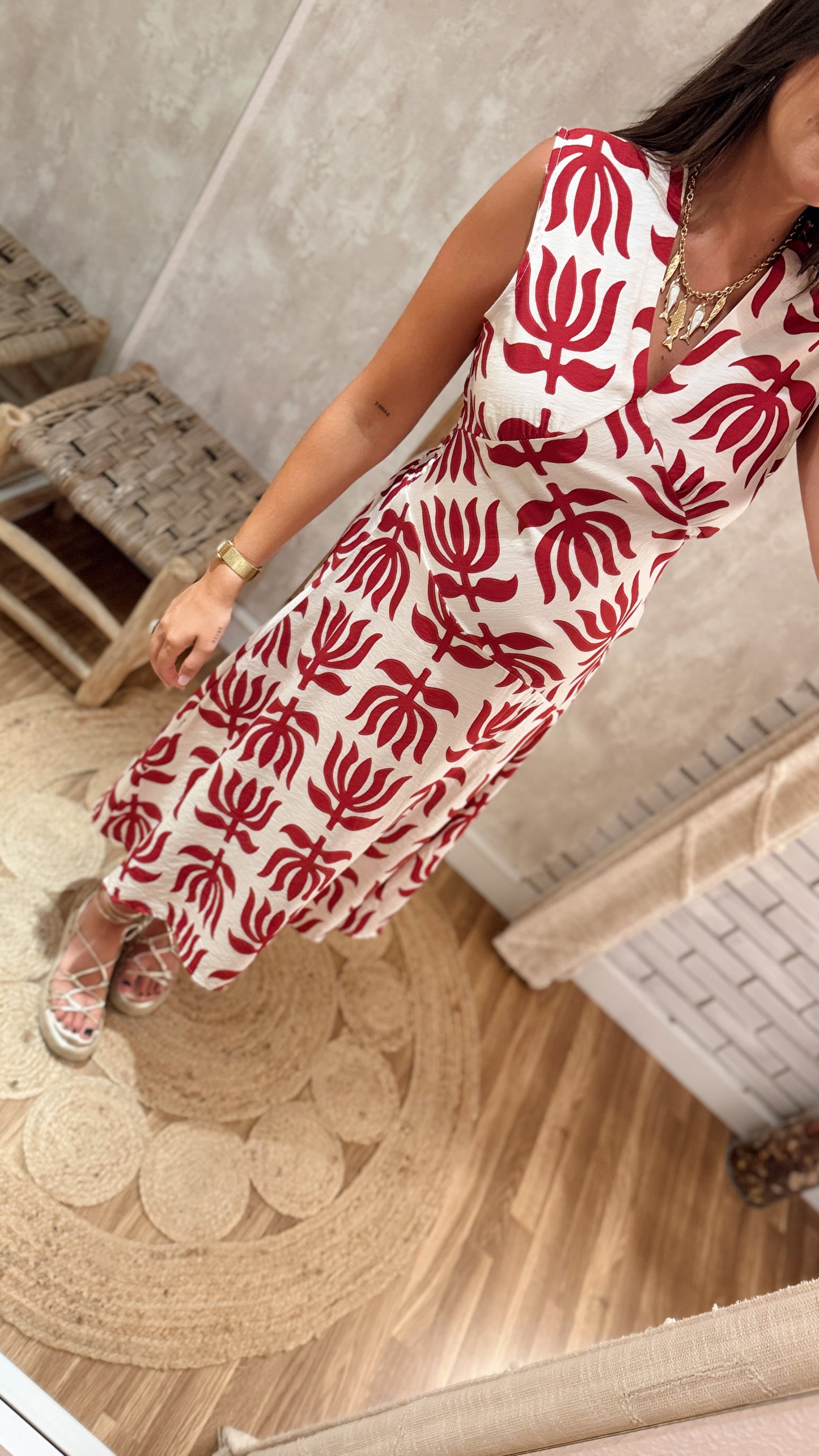 Vestido Midi Tropical