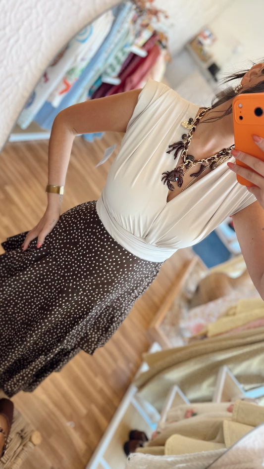 Body em licra com ombreiras