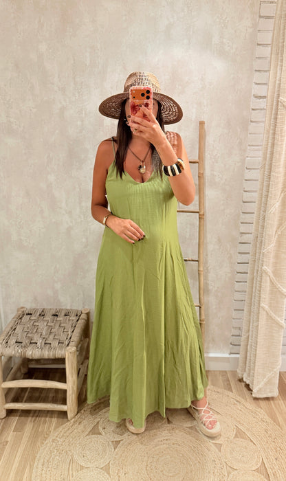 Vestido Comprido Fluido