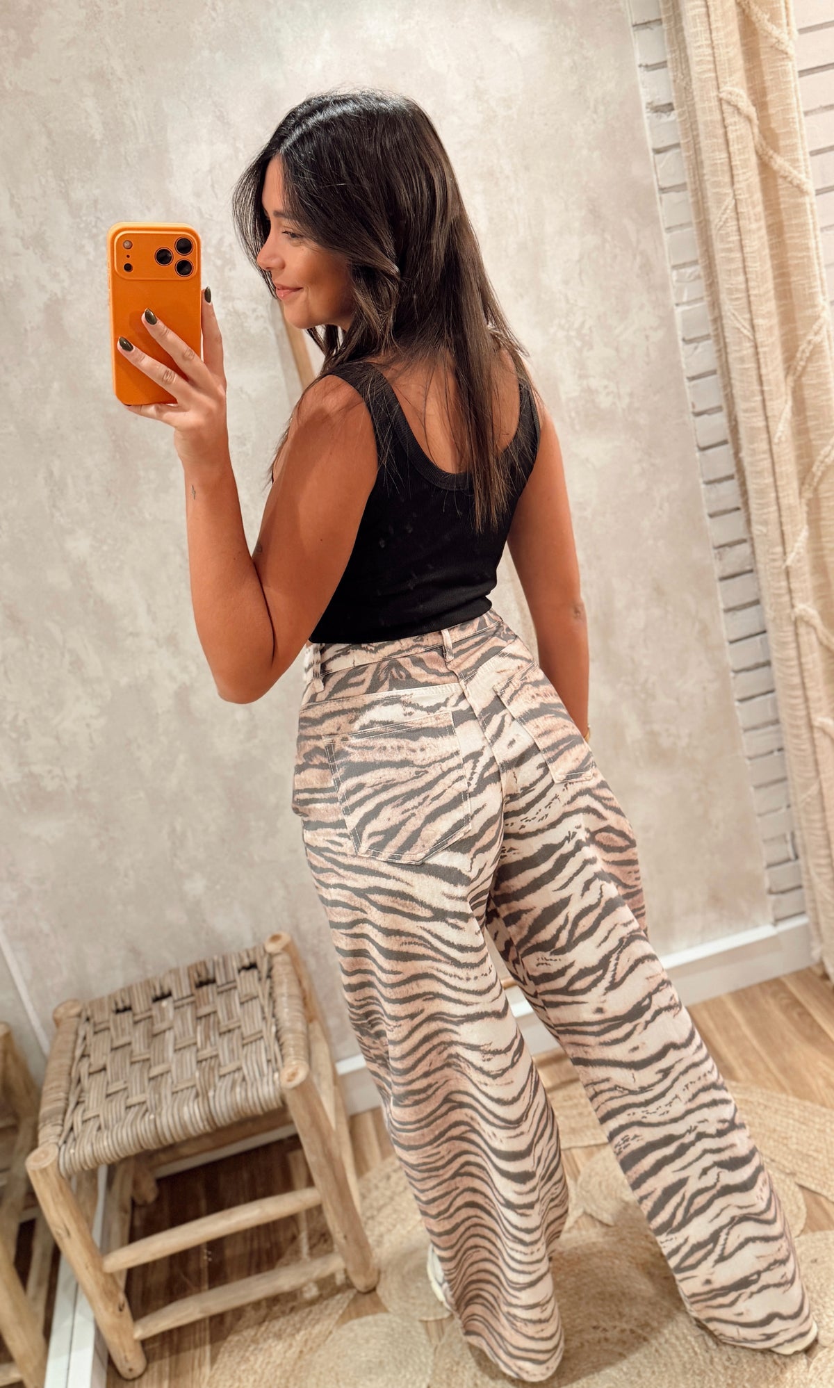Jeans Wide Leg Zebra