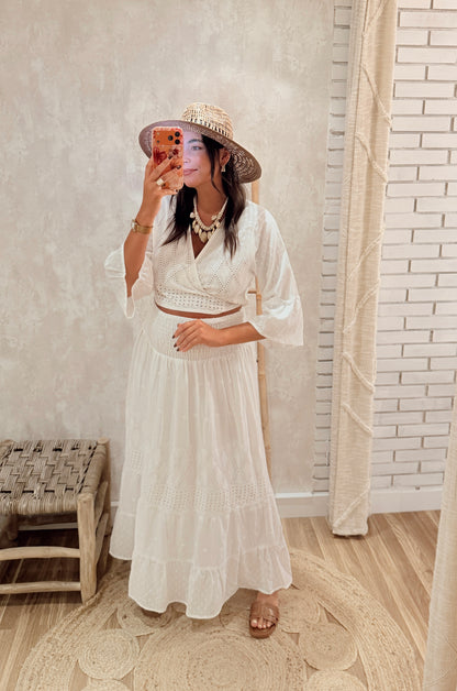 Conjunto Saia & Blusa 100% Algodão