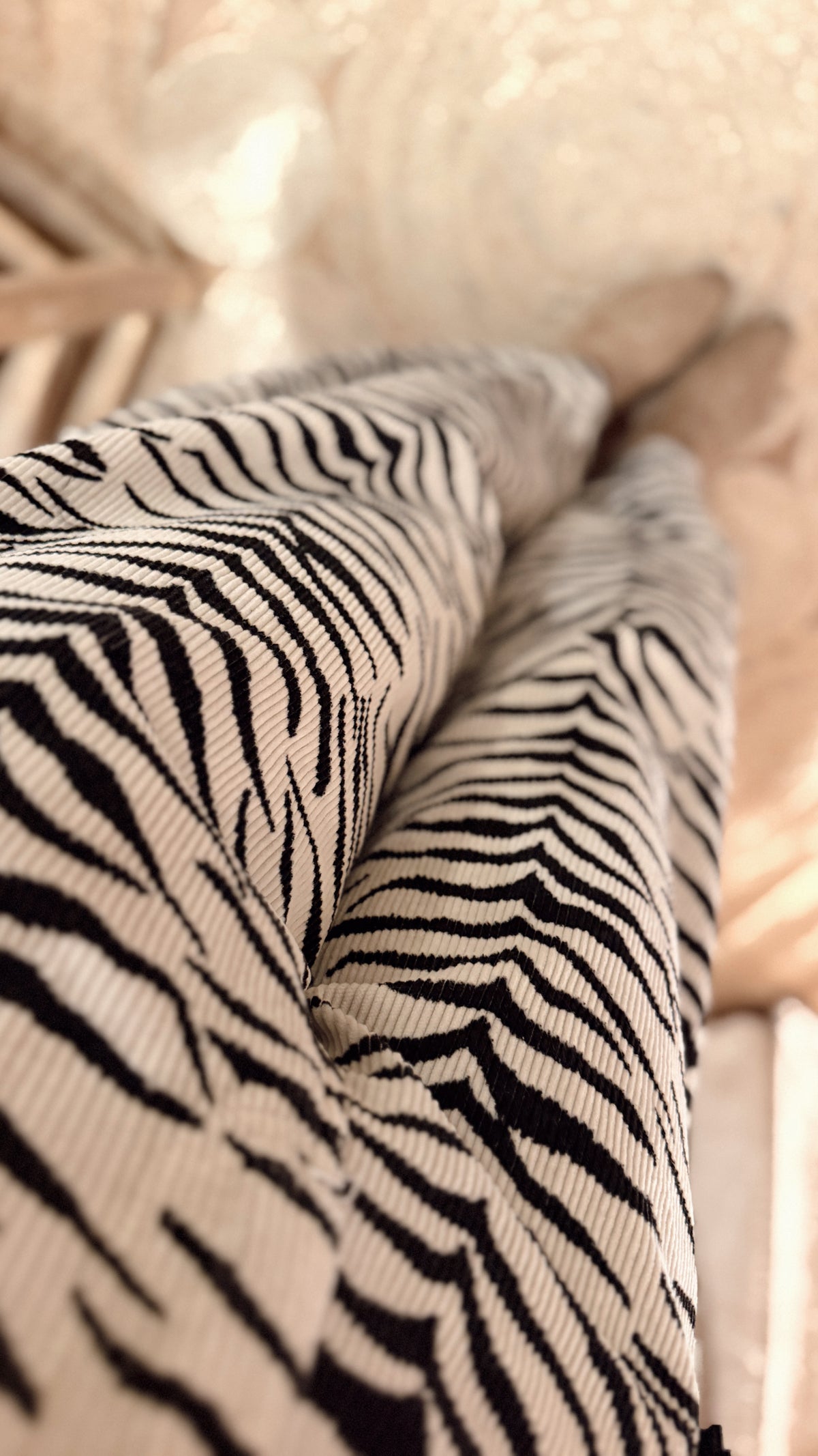 Calças Baggy Zebra c/efeito bombazina - Lumina