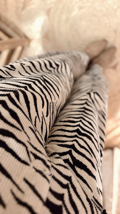 Calças Baggy Zebra c/efeito bombazina - Lumina
