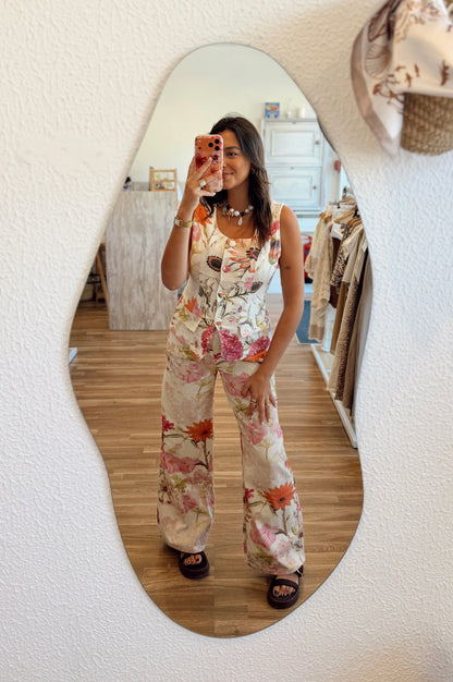 Conjunto Floral Denim