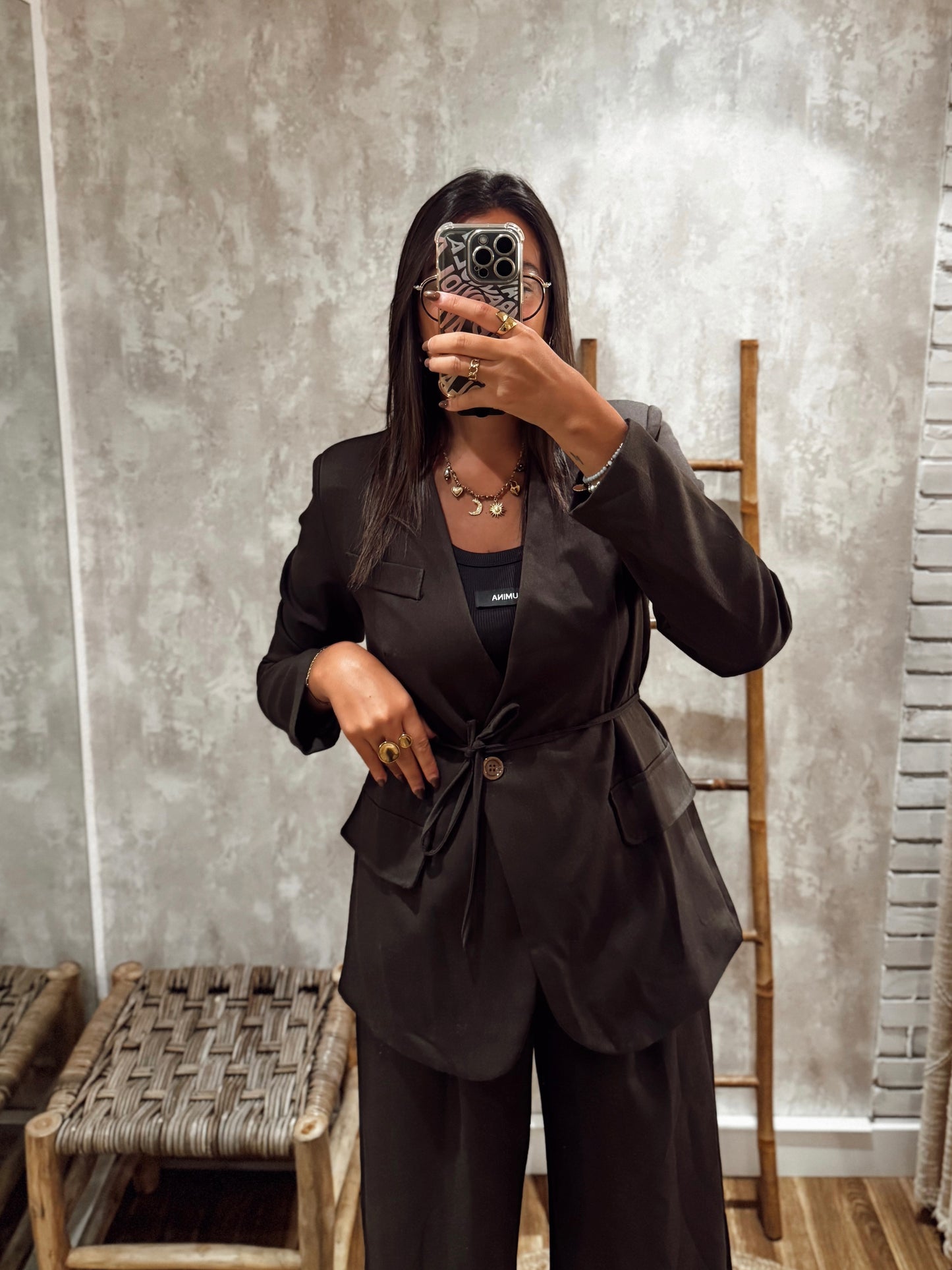 Blazer con cinturón