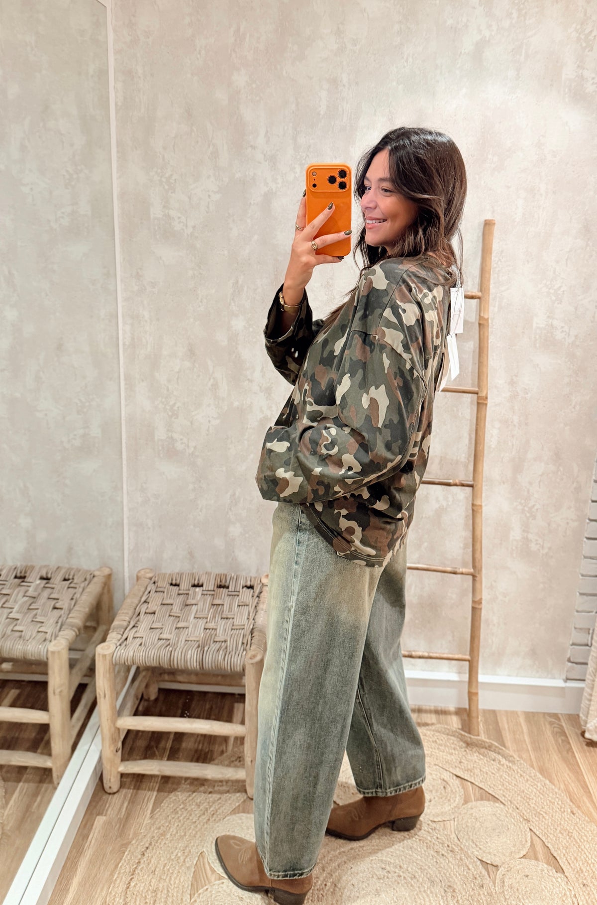 Camisola Oversized Camuflada — Lumina