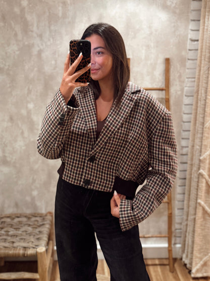 Bomber Lumina em padrão xadrez pequeno