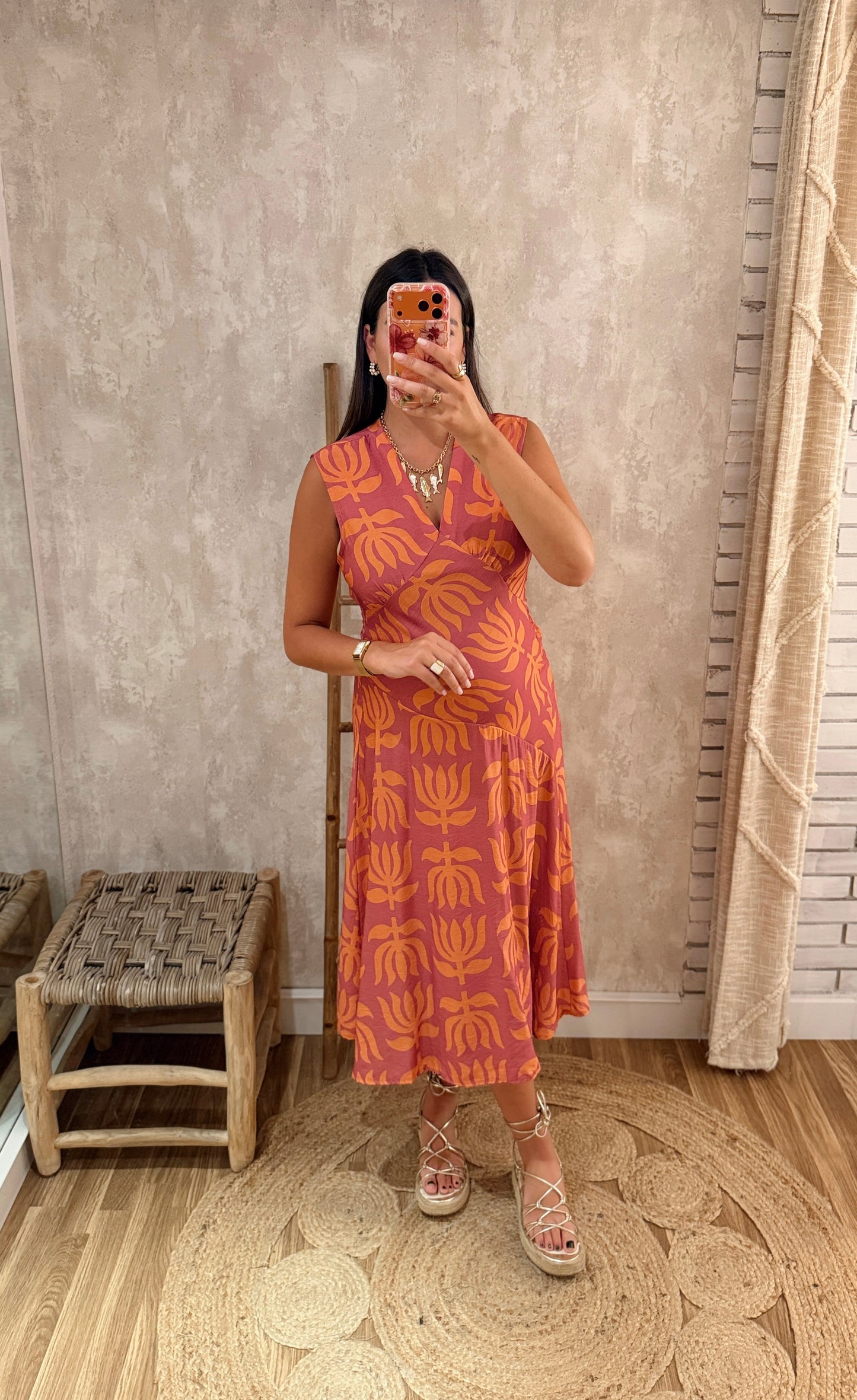 Vestido Midi Tropical