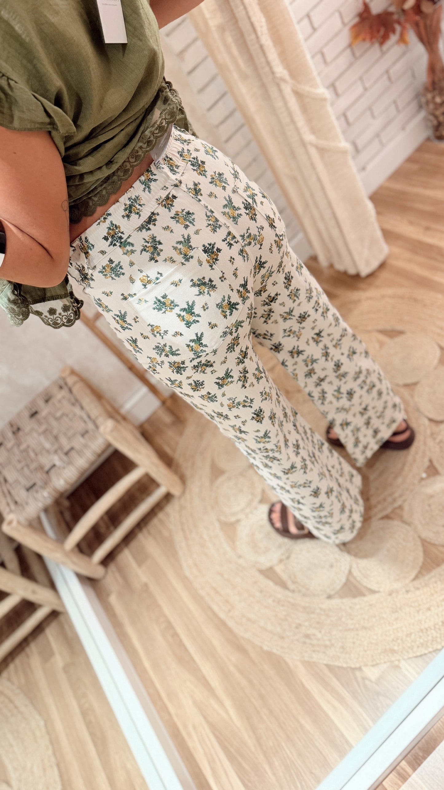 Jeans Floral Vintage