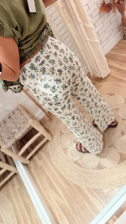 Jeans Floral Vintage