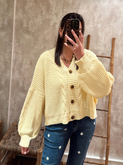 Casaco em malha oversized