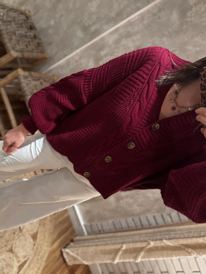 Casaco em malha oversized
