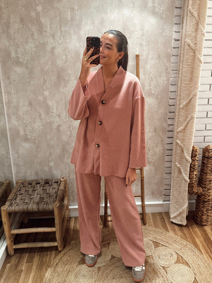 Conjunto de calça e casaco