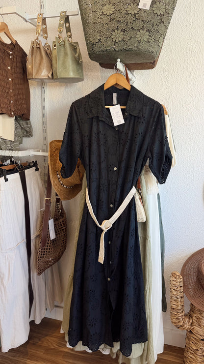Vestido Midi Bordado Inglês