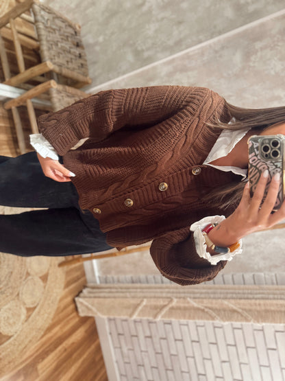 Casaco em malha oversized