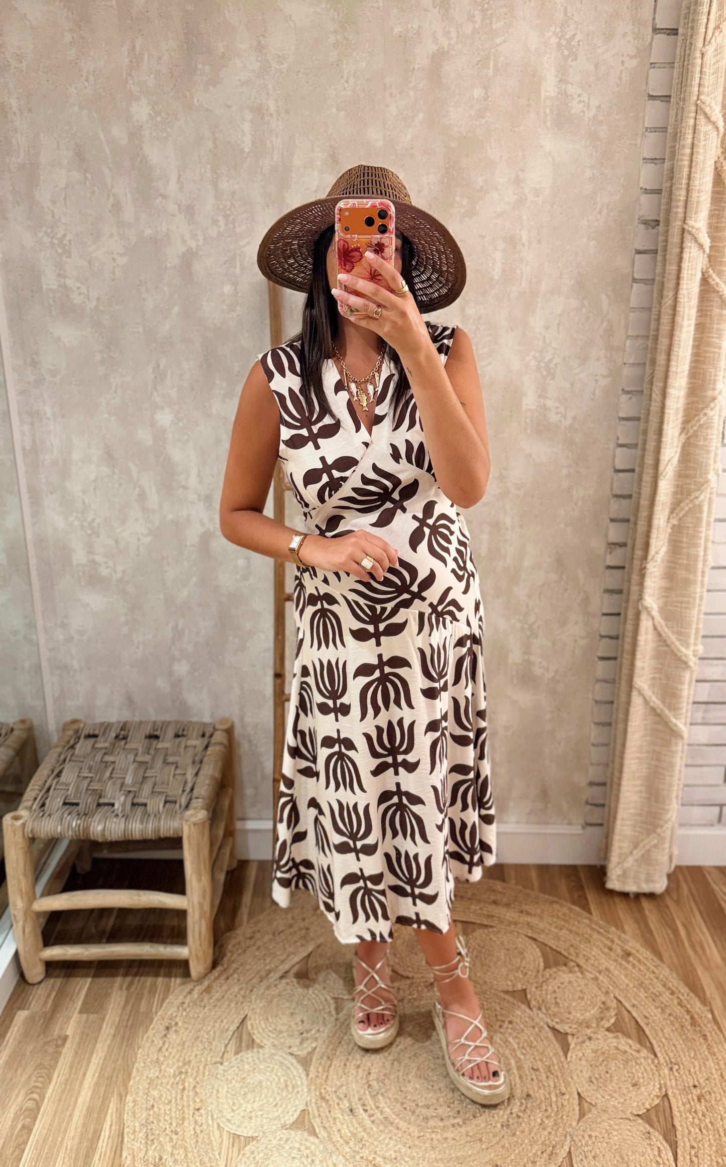 Vestido Midi Tropical