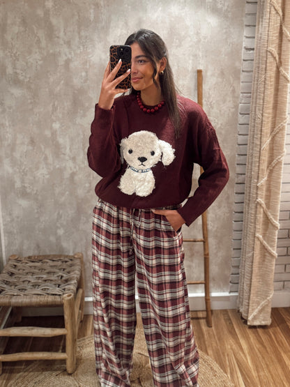 Camisola de malha c/cão